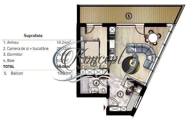 Apartament cu parcare pe Soporului - Imagine principală: 4/6