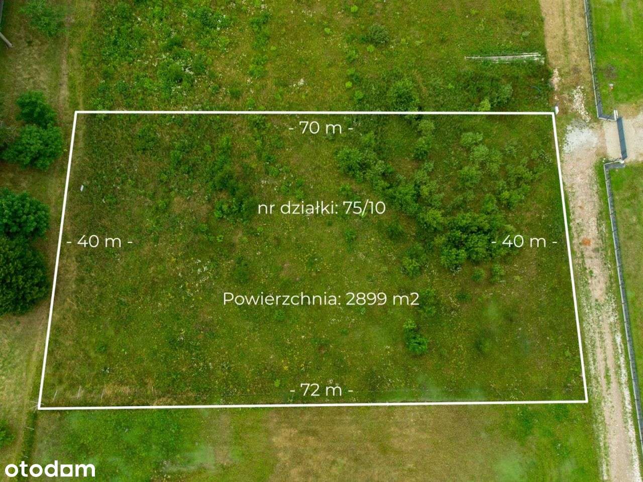 Duża działka 2899 m² |3km od Lidzbarka| Wz,-4