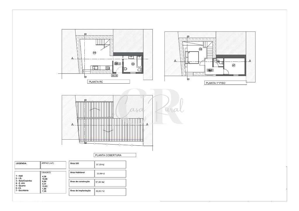 Moradia T2 em pedra-9