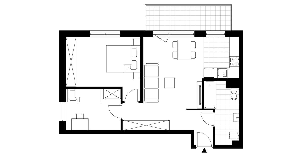 3-pokojowe mieszkanie 57m2 + balkon Bez Prowizji - Pełny obrazek: 3/8