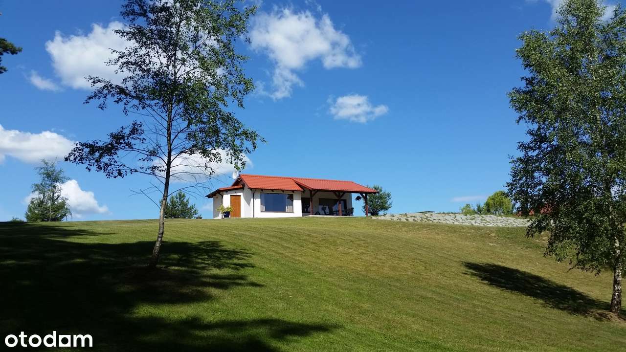 Piękna posiadłość Garbicz 3,8 ha, 5 budynków mieszk., basen, jezioro-4