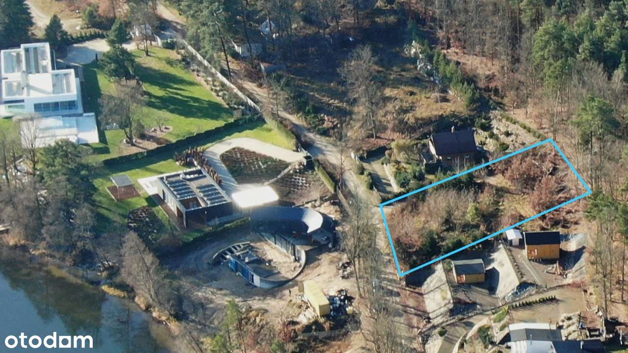 Widokowa działka nad Jeziorem Mausz – las za plecami, woda w zasięgu - Pełny obrazek: 3/5