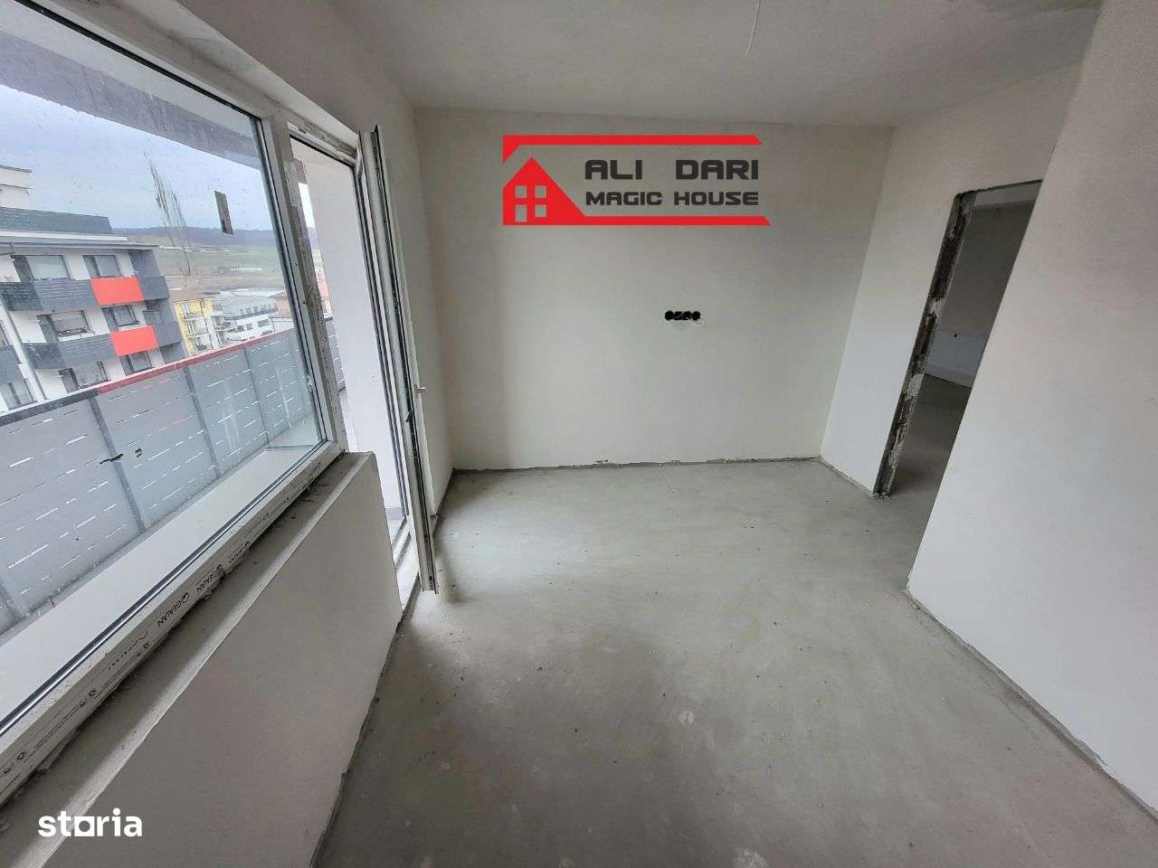 Apartament 3 camere , geam la baie, etaj 2 din 4 , semifinisat - Imagine principală: 2/15