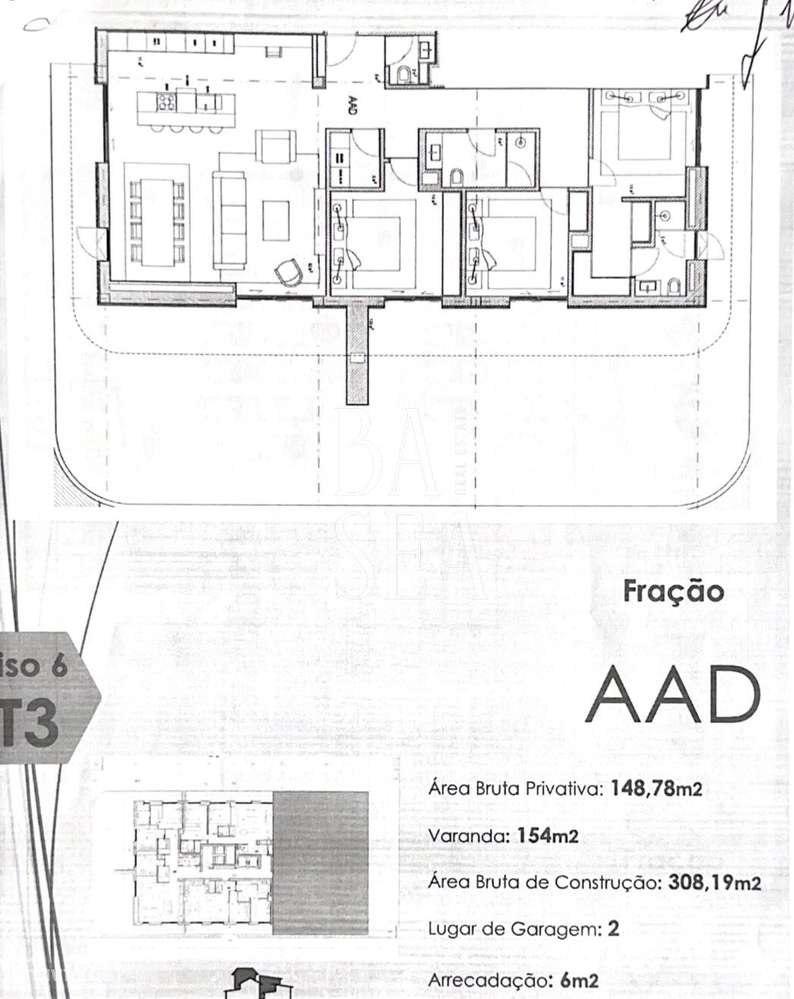 Apartamento T3 na cobertura com terraço em Meixomil Paços de Ferreira-16
