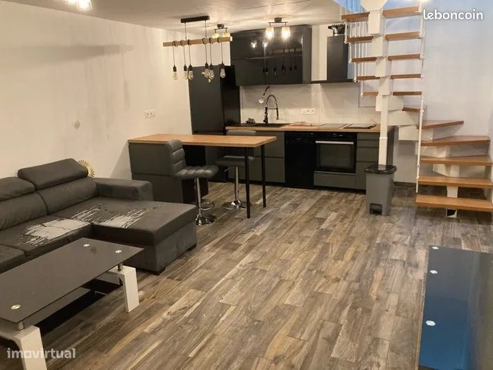 T2 Duplex 49m2 RDJ Parking Cave Lyon France - Grande imagem: 1/3