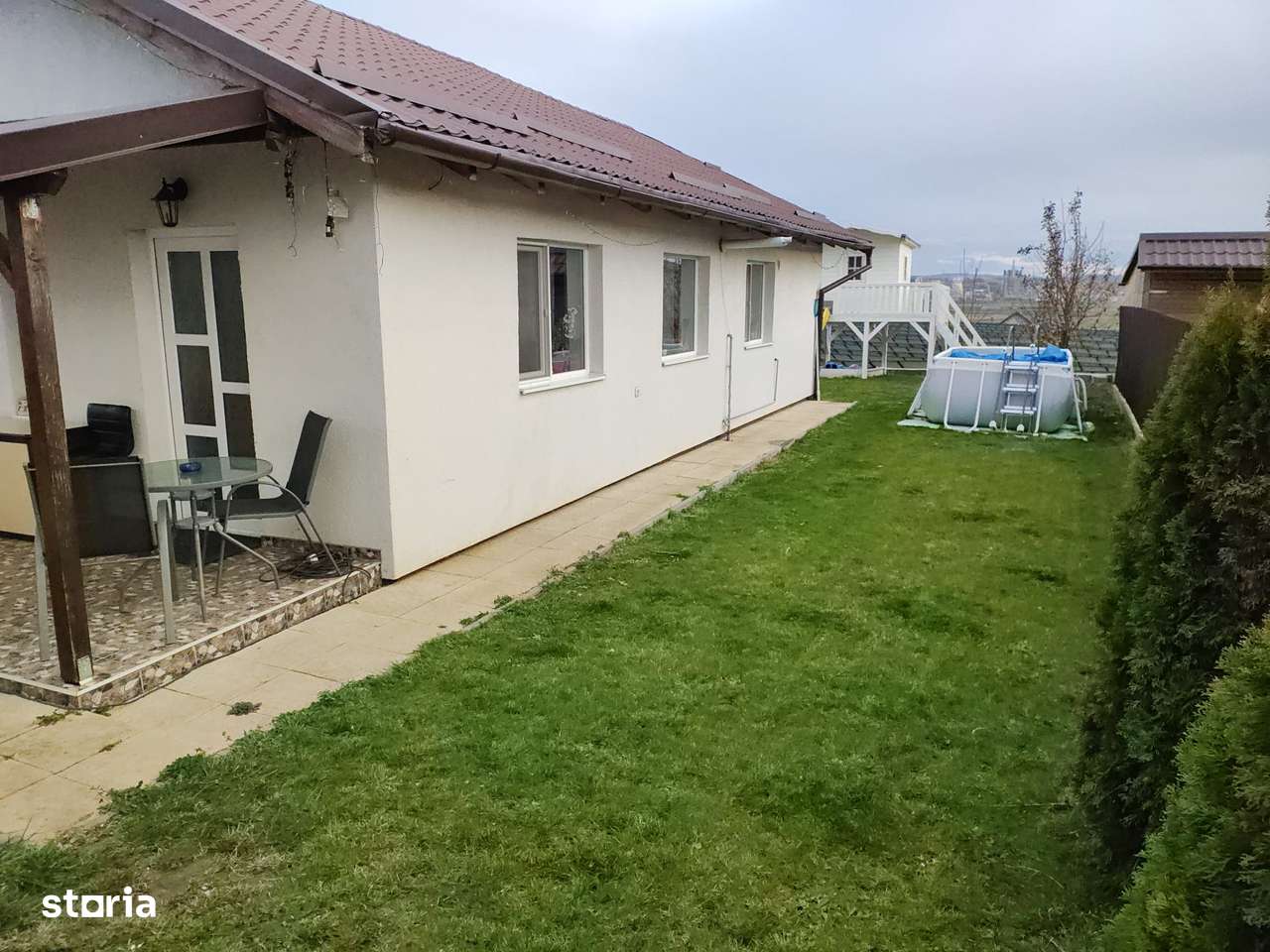 Casa pe un singur nivel, 100 mp teren 500 mp,mobilat, utilat,  Nazna-2