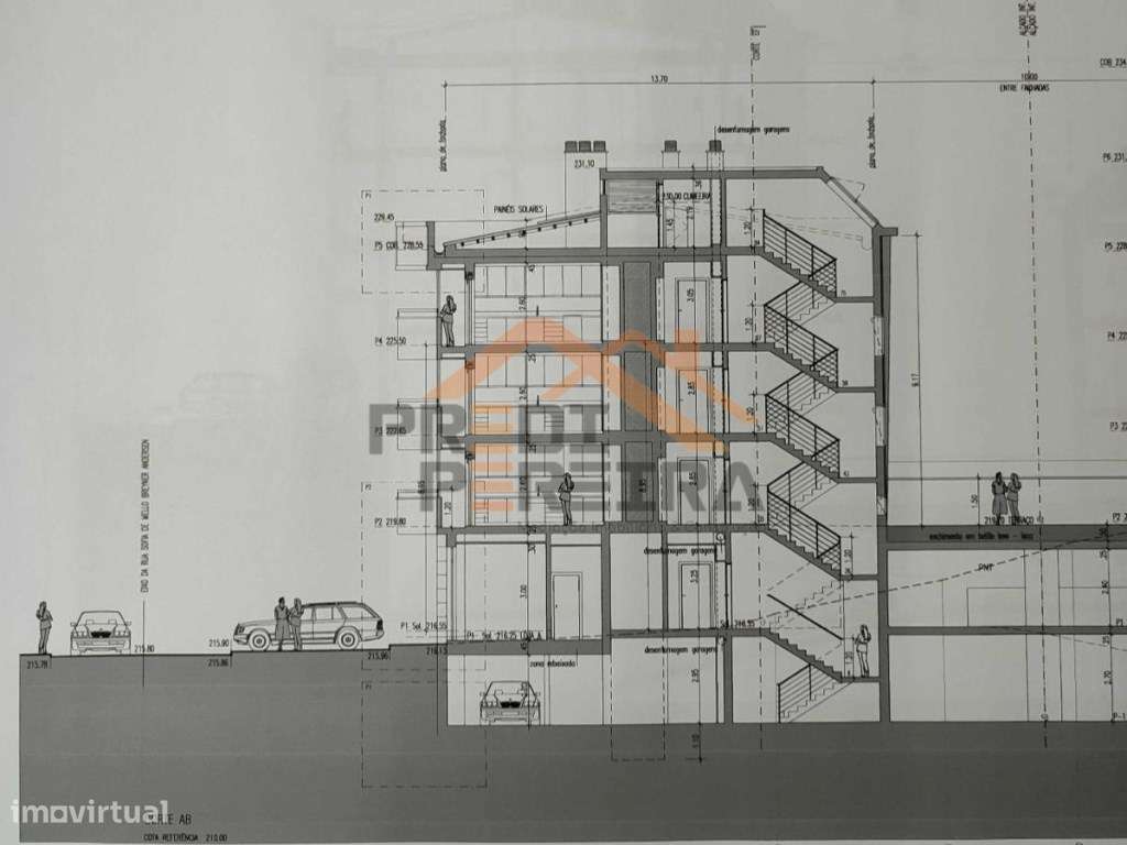 Terreno com projeto aprovado, 15 fracções, na Urb. Moinho do Guizo,... - Grande imagem: 2/12