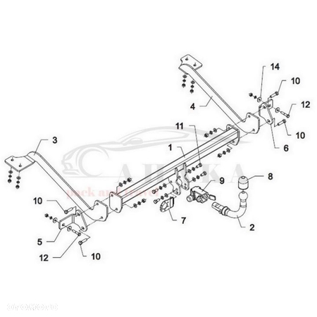 Hak Holowniczy Automat Do Citroen Berlingo Ii L2 2008-2018 (Długość Pojazdu 4680 Mm) - 3