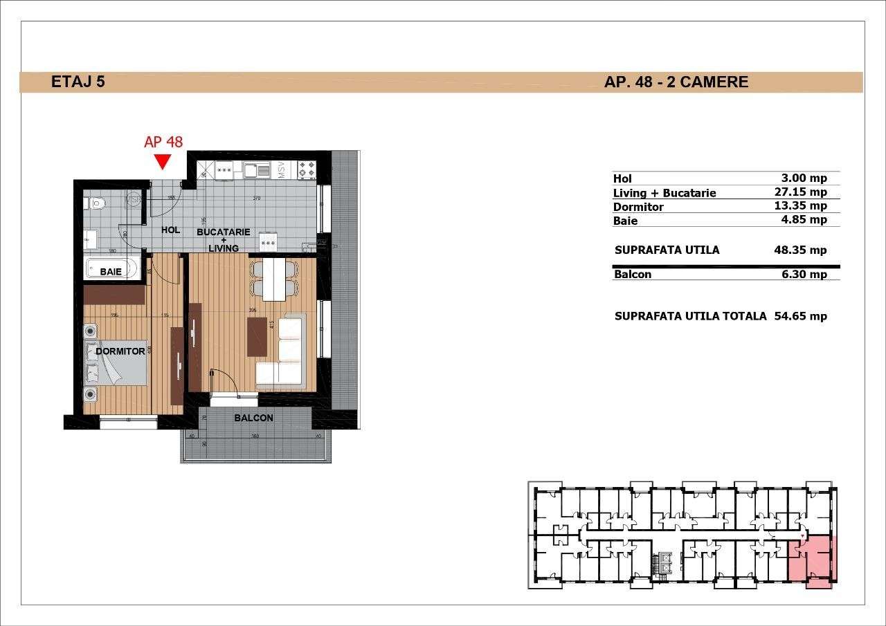 Apartament modern cu un dormitor, balcon spatios - Aparatorii Patriei - Imagine principală: 5/21
