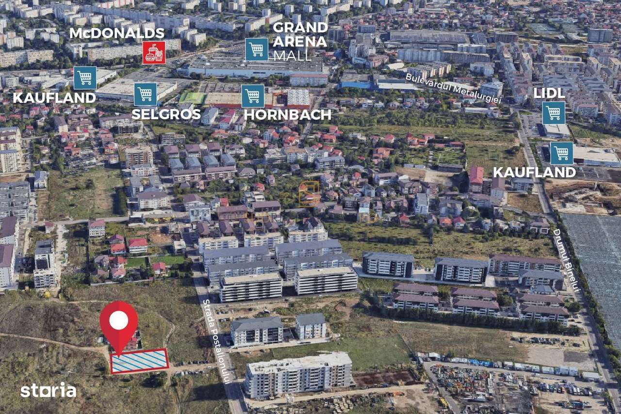 Teren de 934 mp, ideal pentru investitie sau dezvoltare imobiliara, S4 - Imagine principală: 5/20