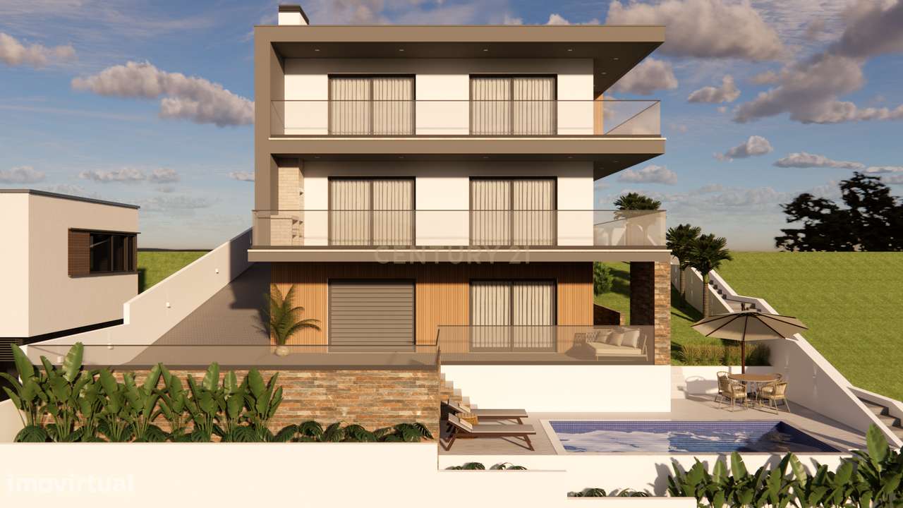 LOTE 481m2 C/ PROJECTO APROVADO PARA MORADIA ISOLADA UNIFAMILIAR COM P - Grande imagem: 3/16