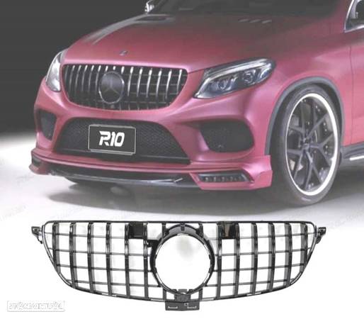 GRELHA PARA MERCEDES CLASE GLE C292 14-18 CON CAMARA LOOK GT PRETO - 1