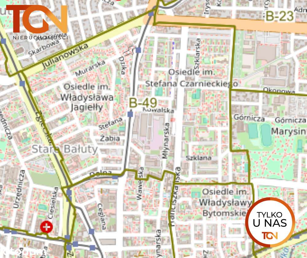 Działka budowlana na Bałutach - Pełny obrazek: 2/2