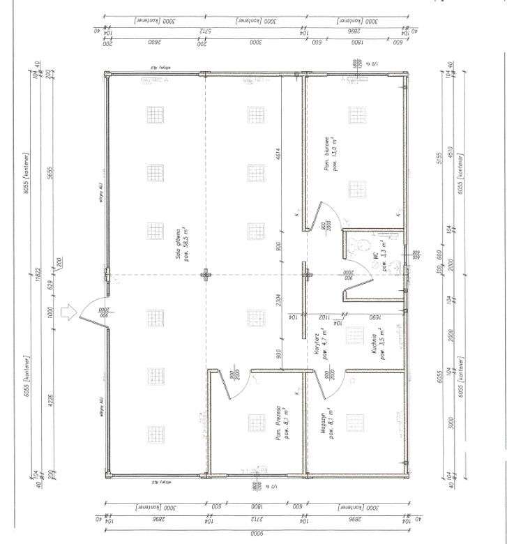 Dom kontenerowy lub biuro. Zakup bez dzialki. Mont-17