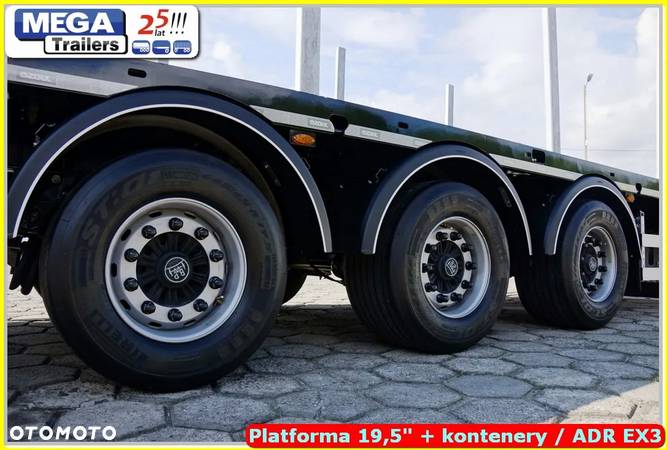 Mega Platforma UNIWERSALNA 19,5 BPW - ADR 3 - 35,0 ton ładowności !!! - 24