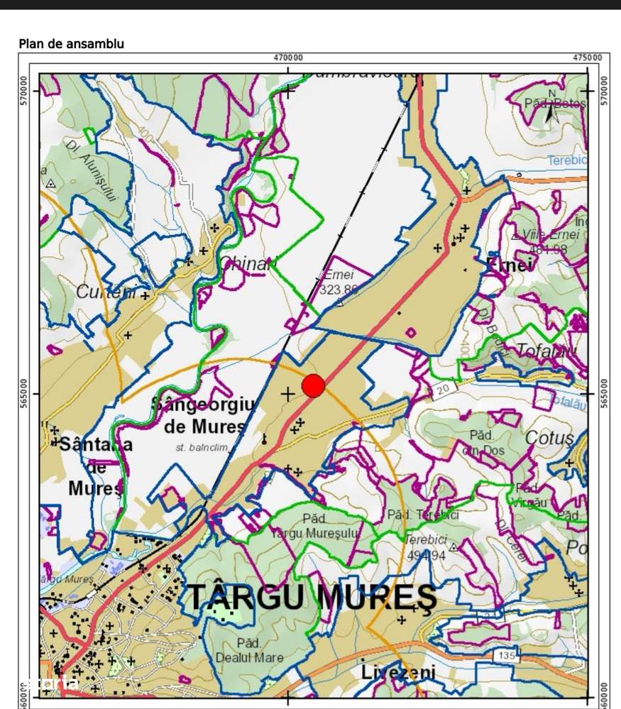 Teren de vânzare 1224 mp, zona Sg. de Mureș-0
