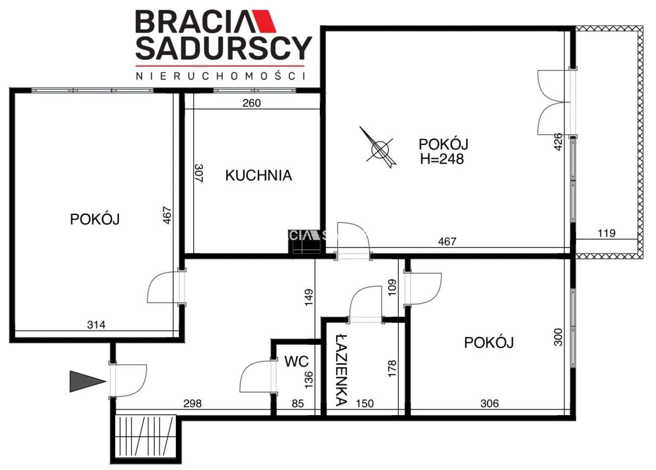 3 pokojowe do remontu os. Piastów-1