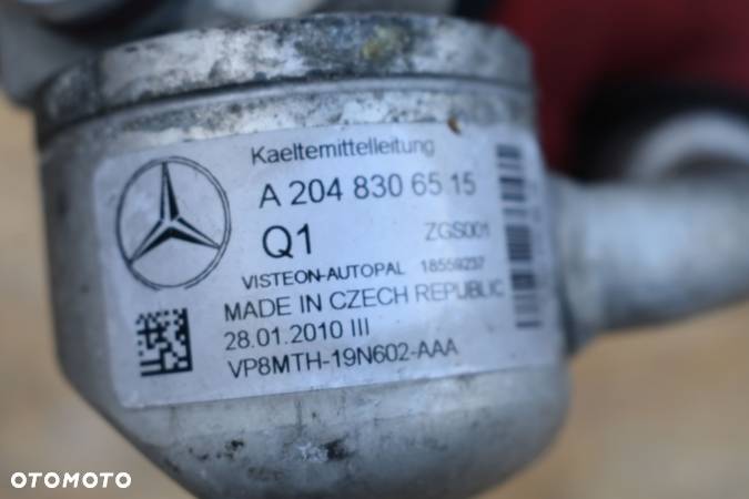 PRZEWÓD RURKA KLIMATYZACJI MERCEDES W204 2009r. 2.2CDTI A2048306515 - 8