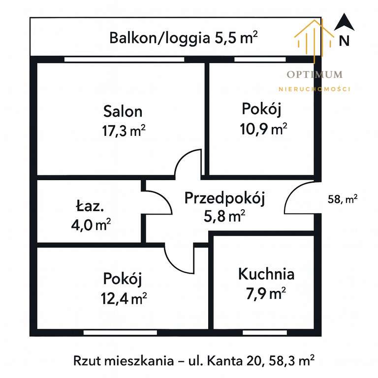 Mieszkanie 3 pok, świetna lokalizacja !-8