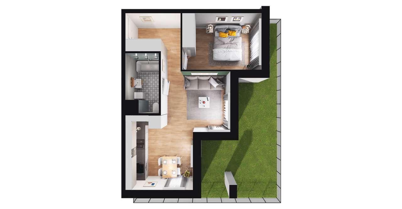 Dzielnica Trust | mieszkanie 2-pok. | A2.5 - Pełny obrazek: 4/10