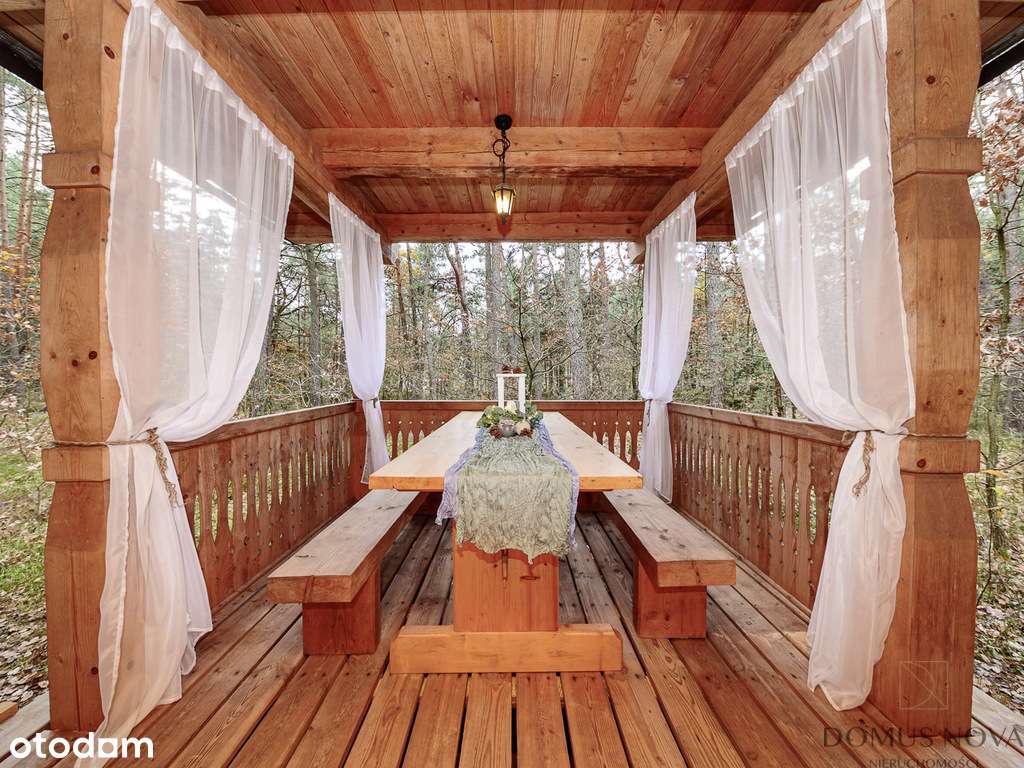 Dom z bala w stylu góralskim - las 1,5 ha-7
