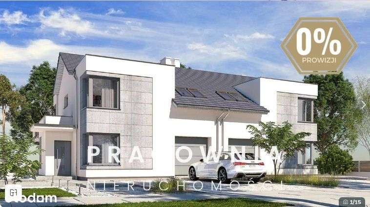 Nowoczesny dom bliźniaczy |154,5 m² | Osielsko