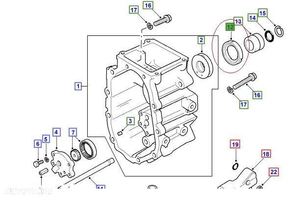 Simering cutie transfer FRC7043 Land Rover Discovery 1 / Defender / Range Rover Classic 1989-1998 - 2