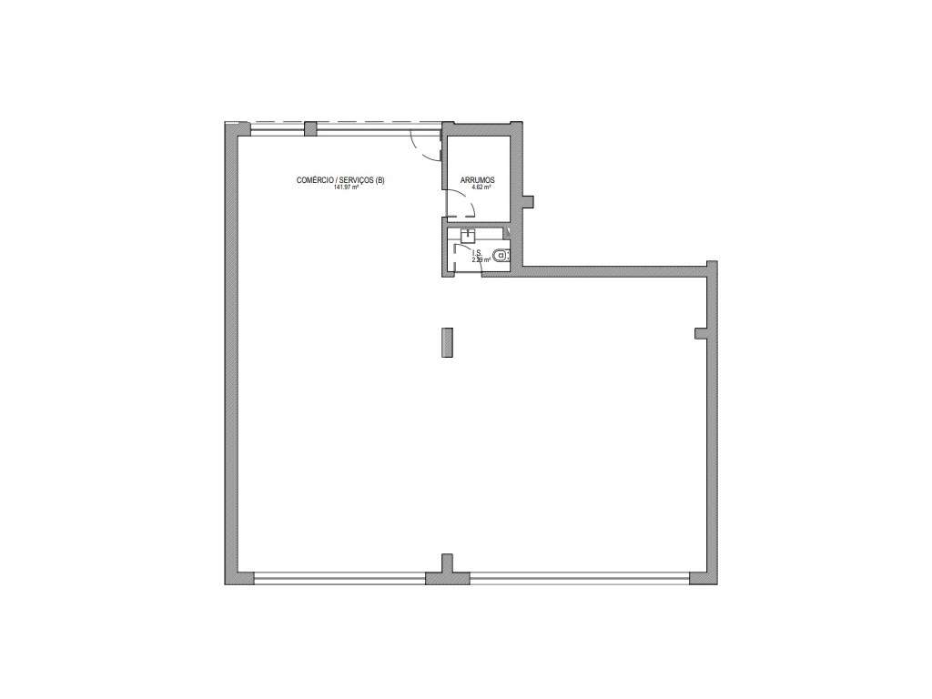 Loja nova destinada a comércio/serviços com boa visibilidade junto ... - Grande imagem: 3/3