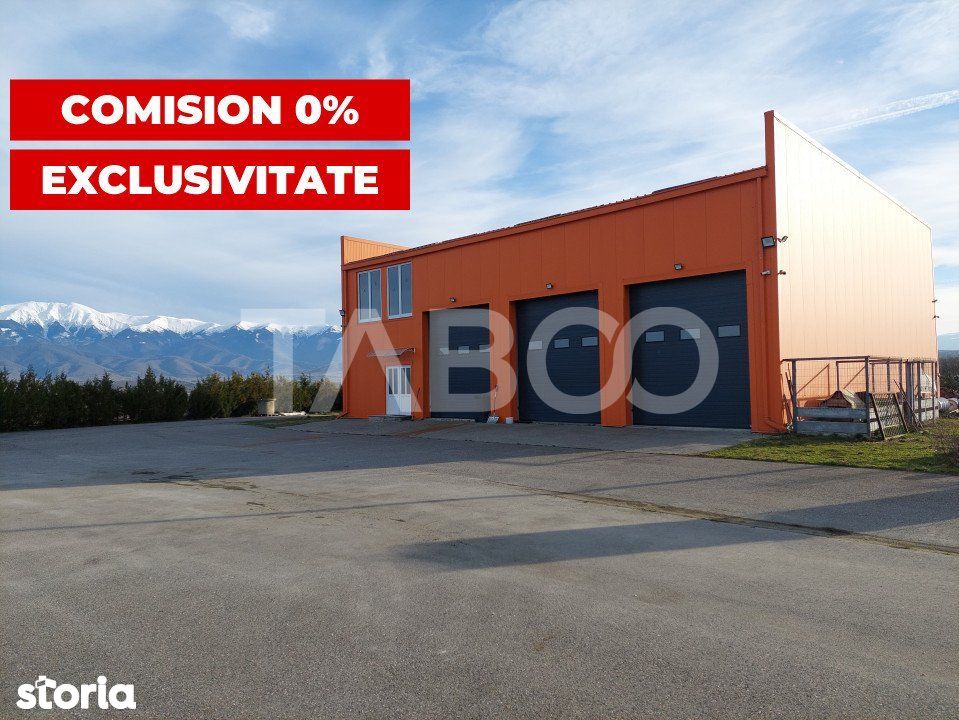 Hala industriala 500 mp pe teren de 12000 mp la 20 km de Sibiu