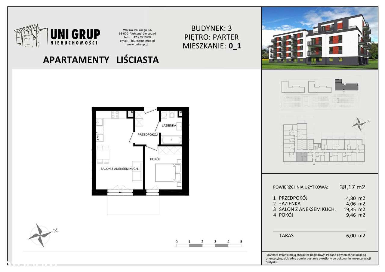 Apartamenty Liściasta | mieszkanie 2-pok. | 1 - Pełny obrazek: 2/7