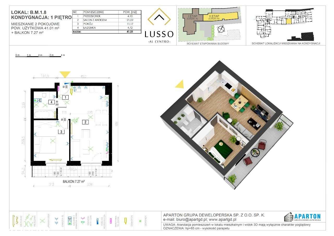 2pokojowe w Apartamentowcu! B1.8 - Pełny obrazek: 3/8
