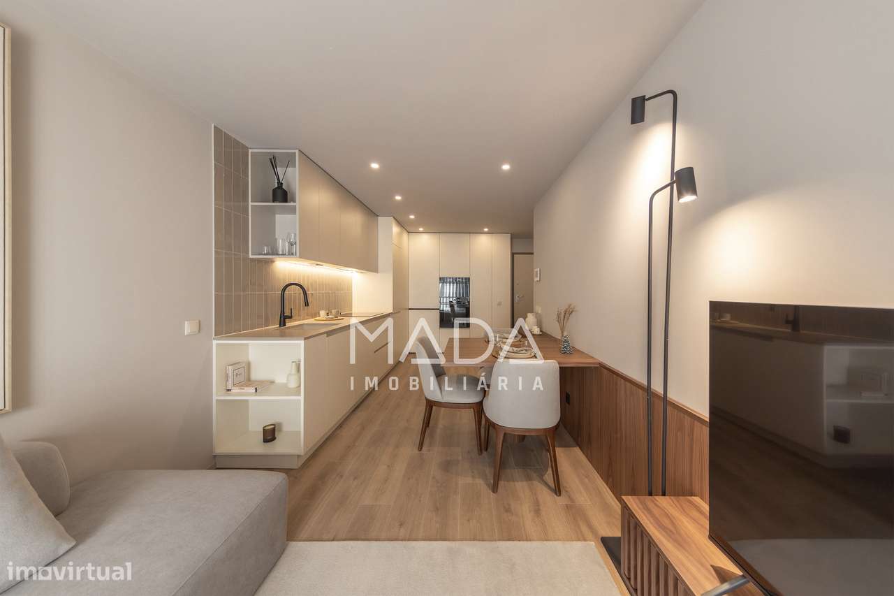 NOVO Apart. T1 de GAVETO c/piscina, ginásio e garagem em S. Victor-7