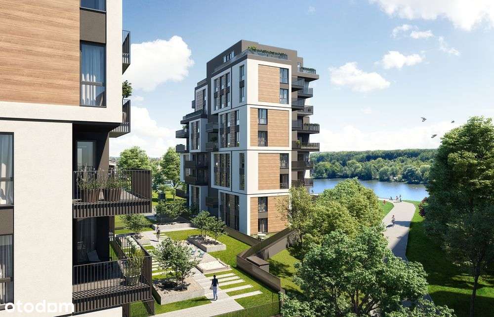 2-POKOJOWE MIESZKANIE 43,61 m² • NAROŻNE • WIDOK NA JEZIORO • OKAM - Pełny obrazek: 4/16