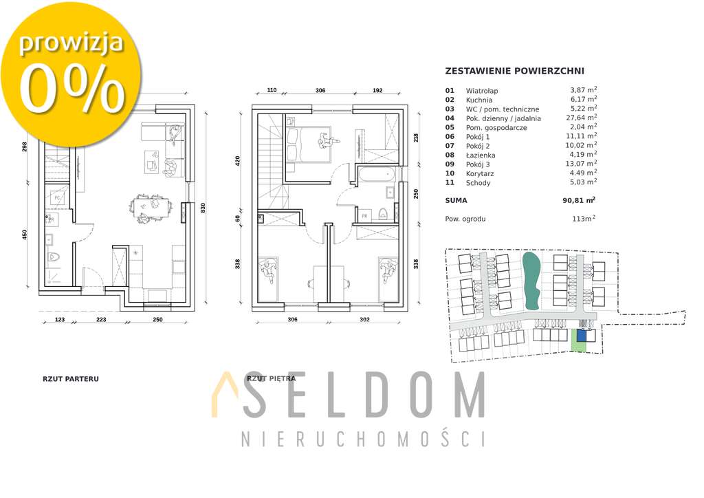 Dom w zabudowie bliźniaczej - 91 m2, ogródek - Pełny obrazek: 5/5