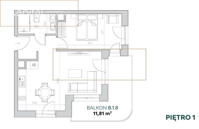 Kameralny apartament tuż przy Parku Zdrojowym - Pełny obrazek: 2/7