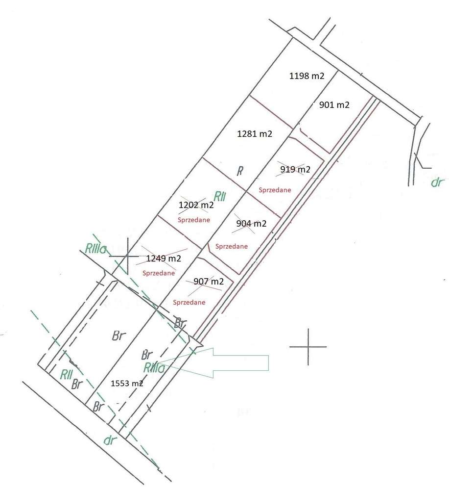 Działka, 1553.0 m², Grzegorzowice Wielkie-1
