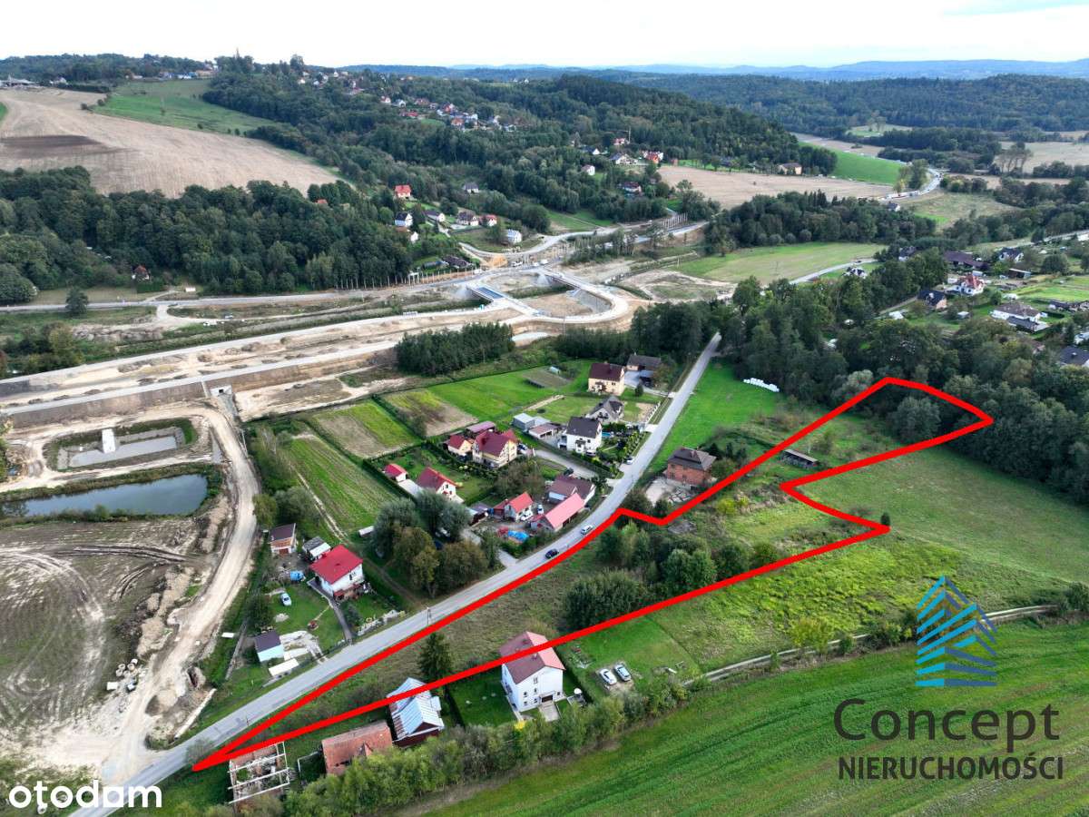 Jasień,  działka 81 ar z WZ na 9 domów!-9