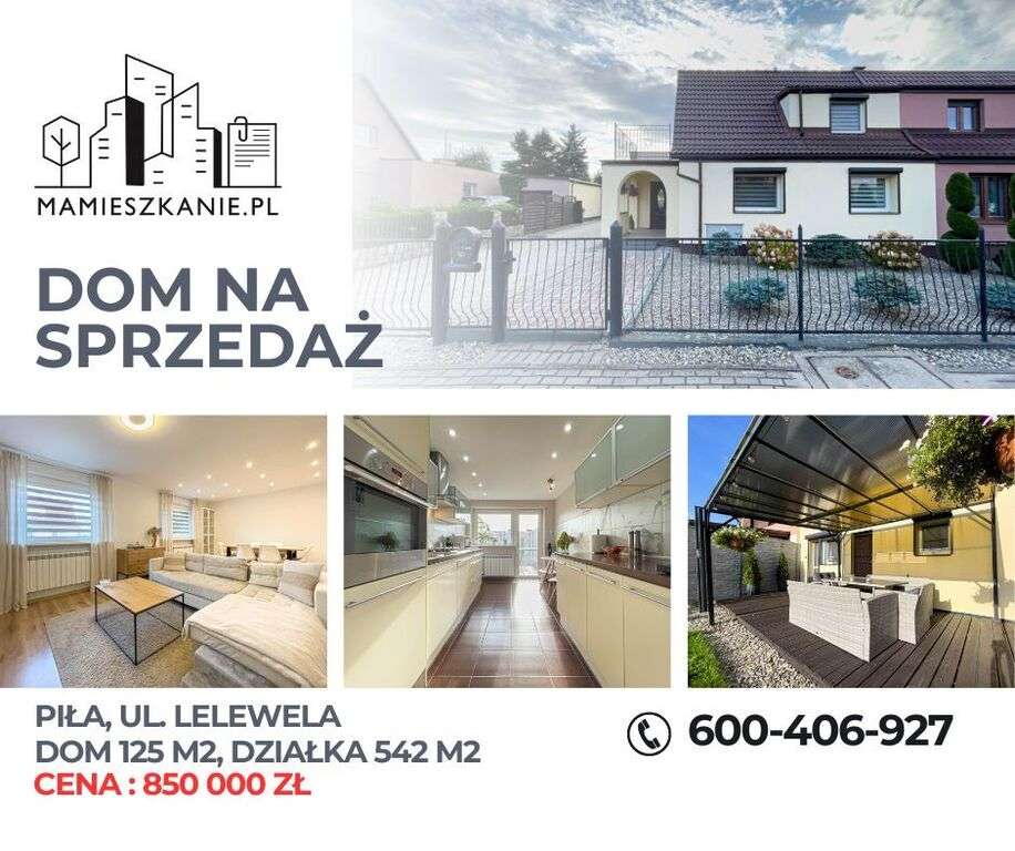Dom na sprzedaż, 5 pokoi, 125 m², Piła