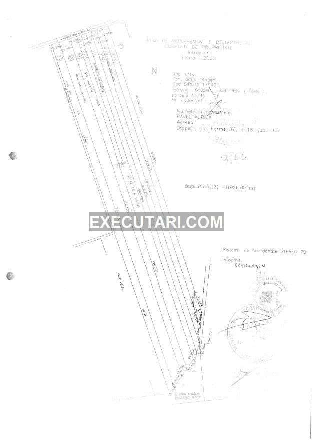 OTOPENI - Teren intravilan - 11,036 m² DESCHIDERE 15,2 ML - Imagine principală: 2/6
