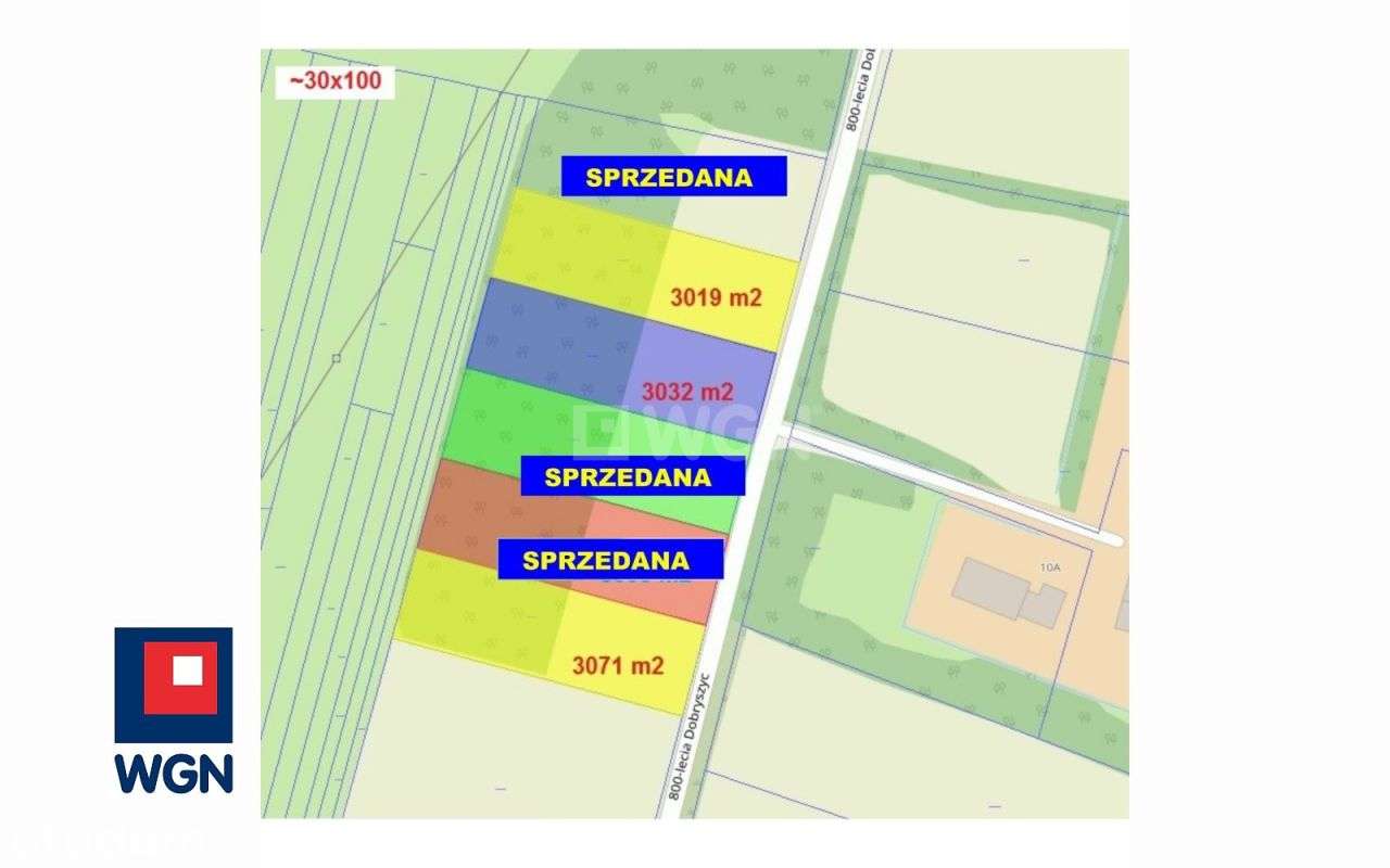 Działka, 3 032 m², Dobryszyce-1