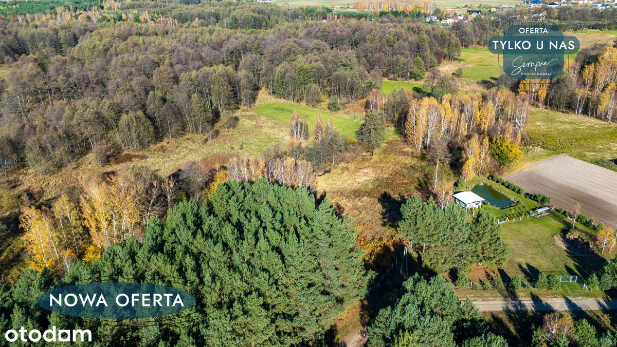 Działka w zielonej okolicy! Sromutka gm. Zelów - Pełny obrazek: 2/14