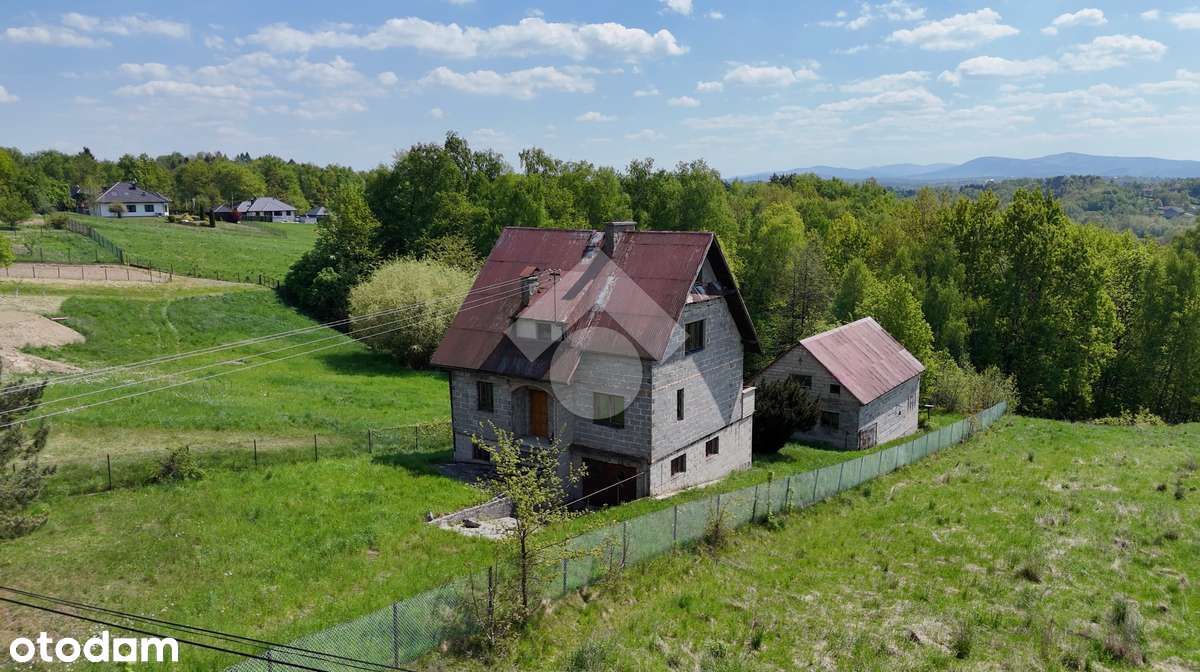 Dom na widokowej działce 2,11 ha – ul. Łobzowska, Włosań, gm. Mogilany - Pełny obrazek: 4/19