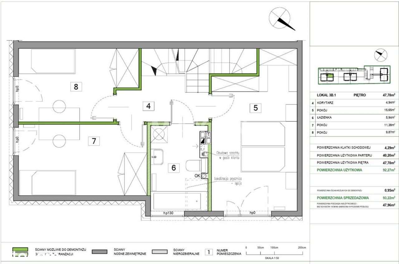 5 pokoi - ogródek - las - Skm - Pełny obrazek: 4/16