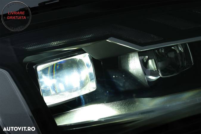 Faruri Full LED Audi A4 B8.5 Facelift  (2012-2015) Negru Semnal Dinamic A4 B9.5 De- livrare gratuita - 7