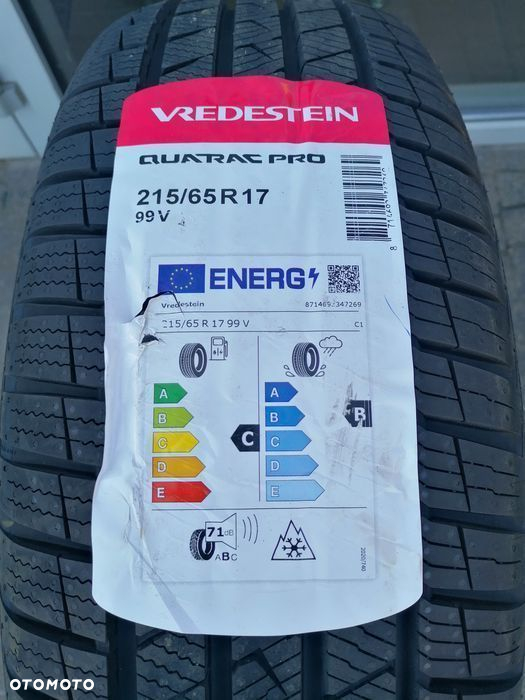 215/65R17 Vredestein Quatrac PRO Nowe Całoroczne Tiguan Sportage IX35 - 2