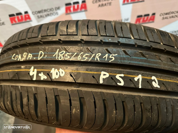 PS12 PNEU/ RODA SUPLENTE OPEL CORSA D 185 65 R15 FURAÇÃO 4X100 - 2