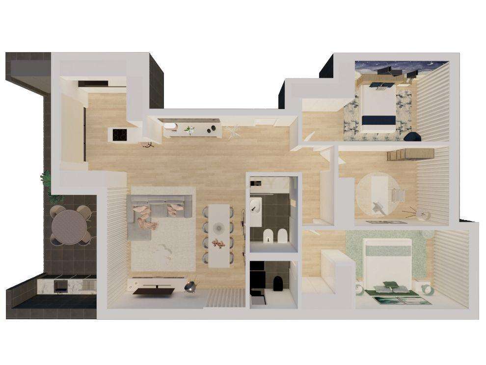 Apartamento T3 - Empreendimento Torre do Palácio - Grande imagem: 3/14