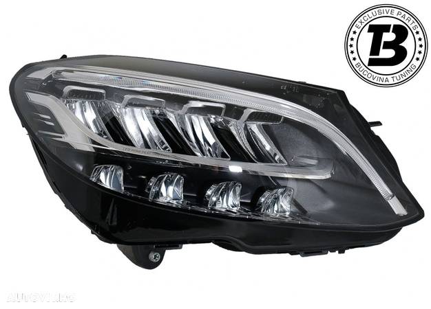 Faruri FULL Multibeam LED compatibile cu Mercedes C Class W205 - 2