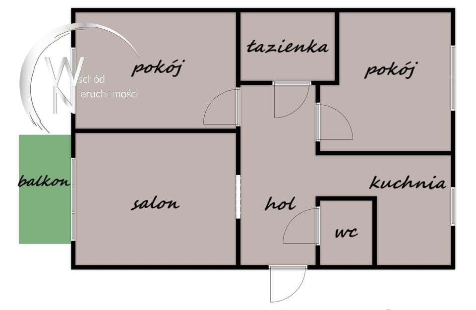 Słoneczne mieszkanie 3-pokojowe-16