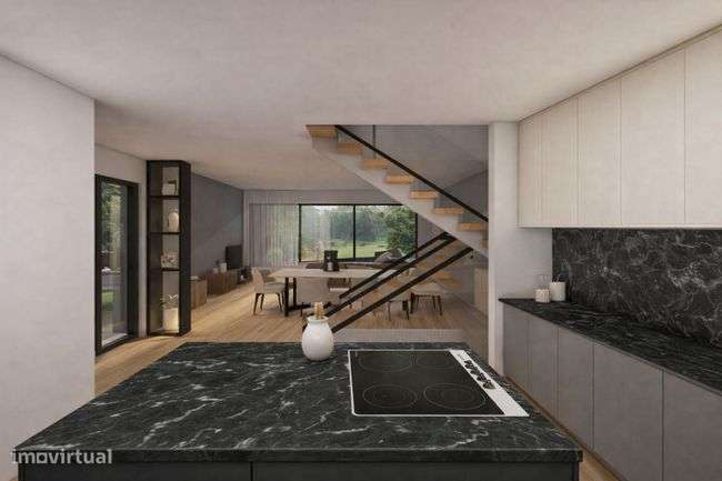 Moradia geminada T3+1 em Fonte Arcada, Póvoa de Lanhoso - Grande imagem: 3/4